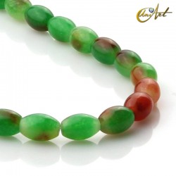 Aceitunas de jade bicolor - 12 mm