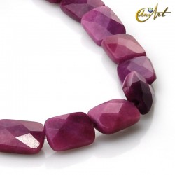 Fuchsia Jade Briolettes - 14 mm