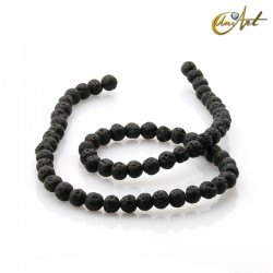 Volcanic Stone Beads - 6 mm