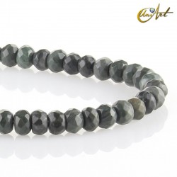 Carved pyrite rondelle size - 8 mm