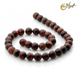 Bull eye round beads - 10 mm