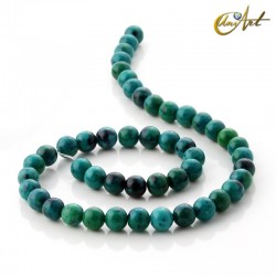 Tiras bolas de crisocola - 8 mm