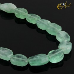 Tallado nugget fluorita verde - 15 mm