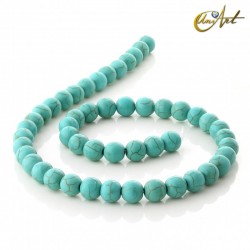 Synthetic Turquoise Balls - 8 mm