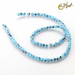 Turkish eye beads (light blue) - 4 mm