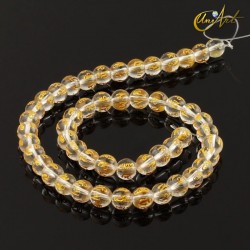 Om mani padme hum glass beads - sphere