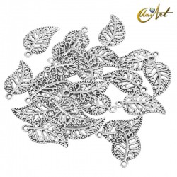 Abalorio hoja (40 uds)