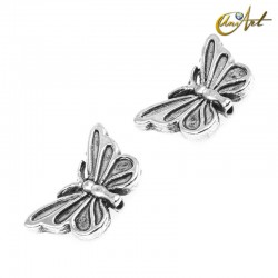 Mariposa, cuentas de metal (15 uds)