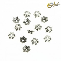 Abalorio casquilla estrella, 100 uds