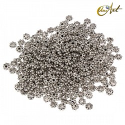 Abalorio separador modelo flor, 250 piezas