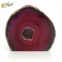 Rose and red agate, geode