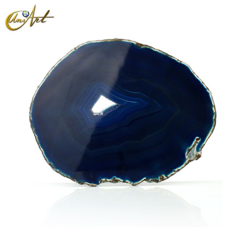Blue Agate Slice - model 6