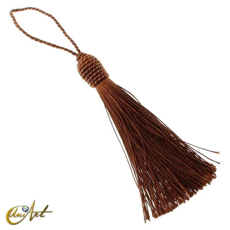 Borla con lazada - marrón