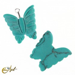 Mariposa en turquenita azul turquesa