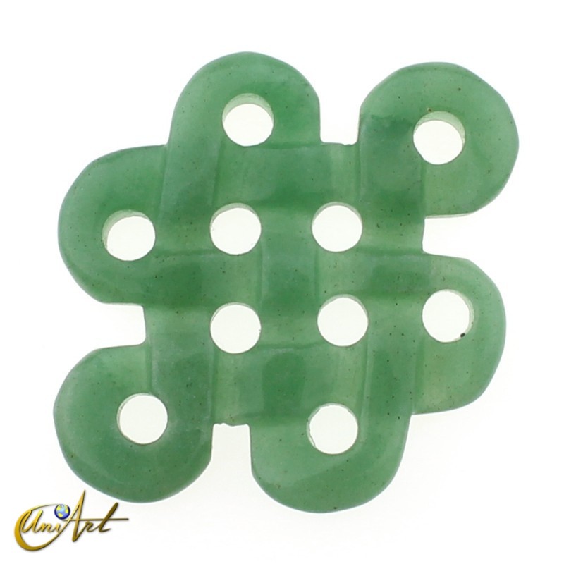 Abalorio modelo nudo grande de aventurina verde