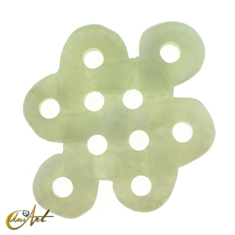 Abalorio modelo nudo grande de jade verde