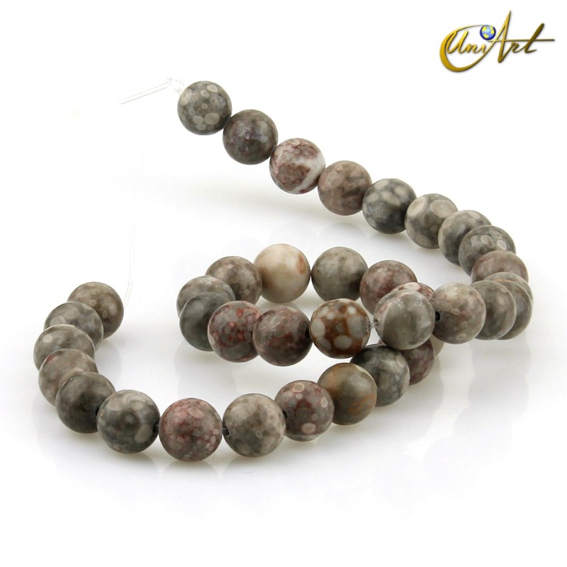 Tiras de Piedra Maifan, bolas 10 mm