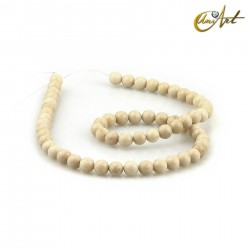 Cream Jasper Strands, 6 mm round beads
