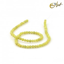Lemon Jade 3 mm round beads