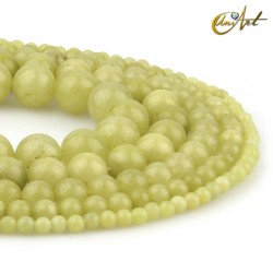 Lemon Jade round beads