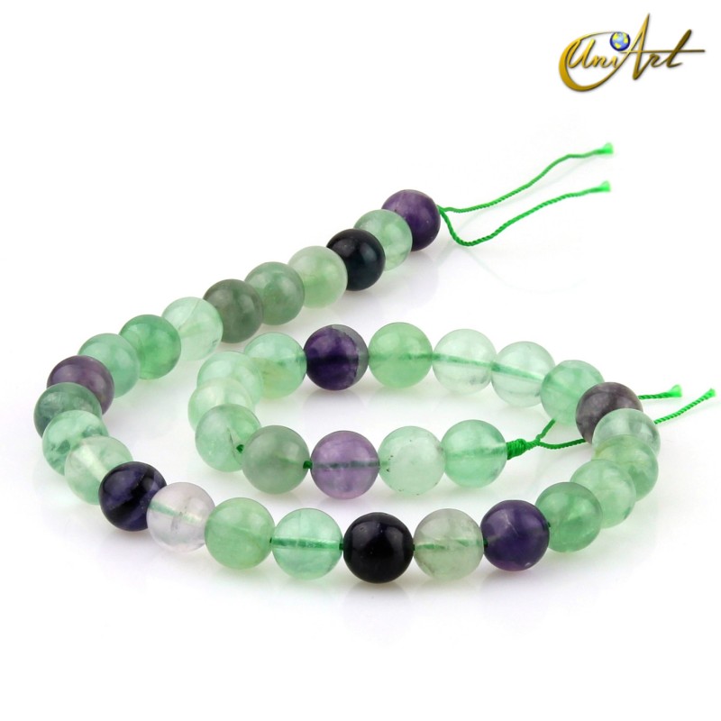 Cuentas de fluorita, 10 mm