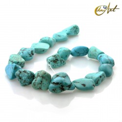 Turquenite tumbled stone beads strand
