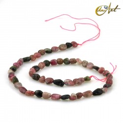 Colorful tourmaline irregular beads