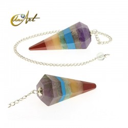 pack of 20 Pendulums with the chakra stones