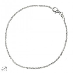 Pulsera cadena cuerda 1.6mm - plata 925