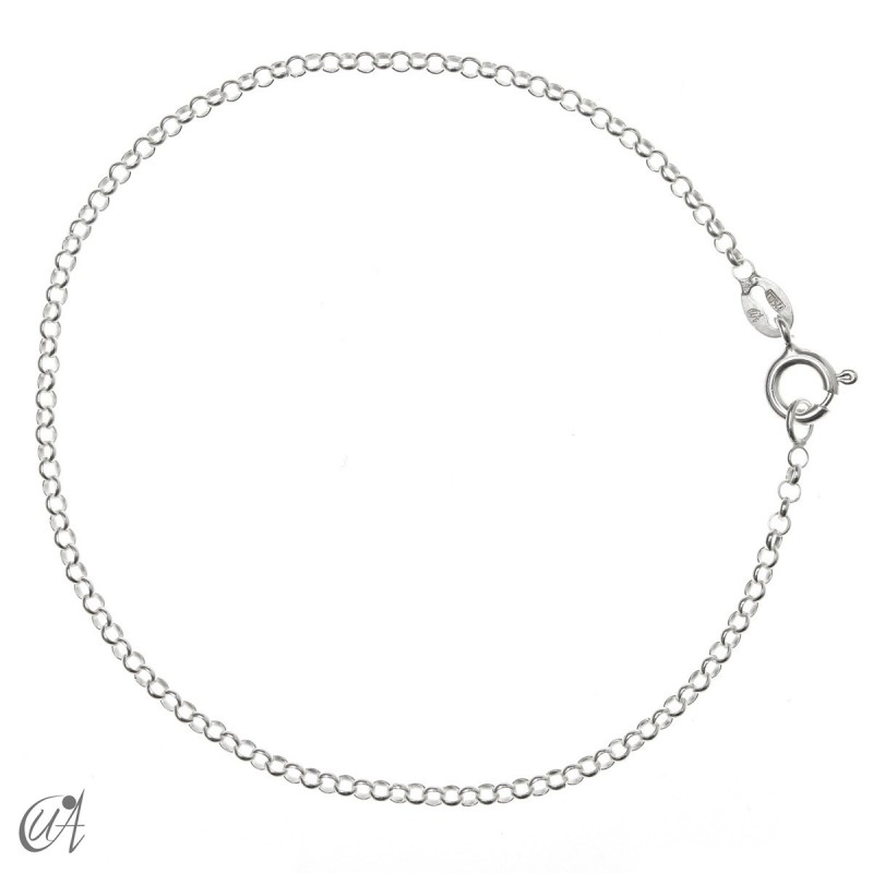 Plata de ley - pulsera cadena rolo 1.8mm