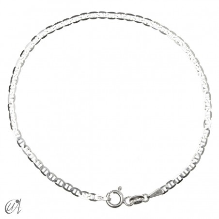 Diamond-cut calabrote bracelet 2.3 mm – 925 silver