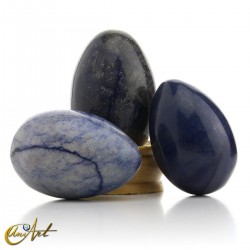 Huevos de cuarzo azul