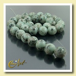 12 mm Round Beads of Blue African Jasper