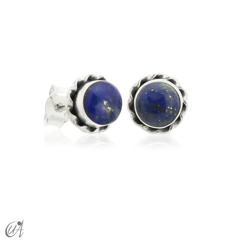 Silver and lapis lazuli - Phebe mini earrings