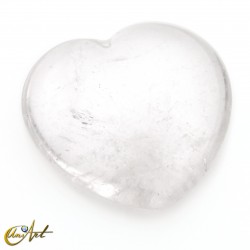 Corazón pequeño de piedras variadas - cuarzo cristal