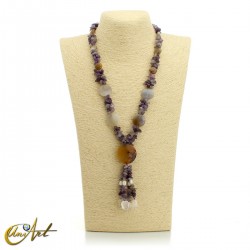 Amethyst necklace - model 3