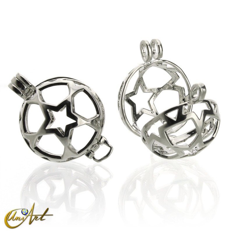 Cage pendant for sphere without sphere