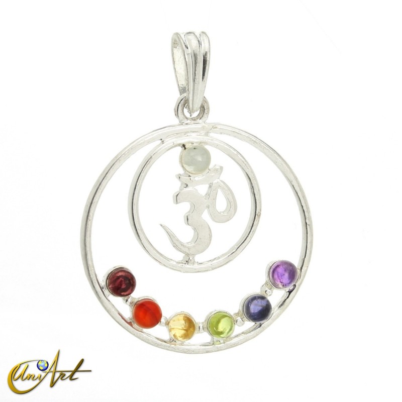 Chakra pendant with OM