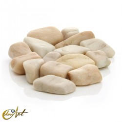Cream moonstone - 200 grams of tumbled stones