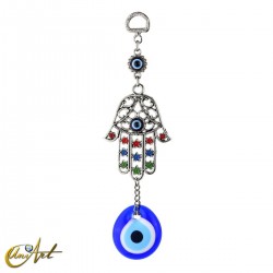 Hand of Fatima with the turkish evil eye to hang