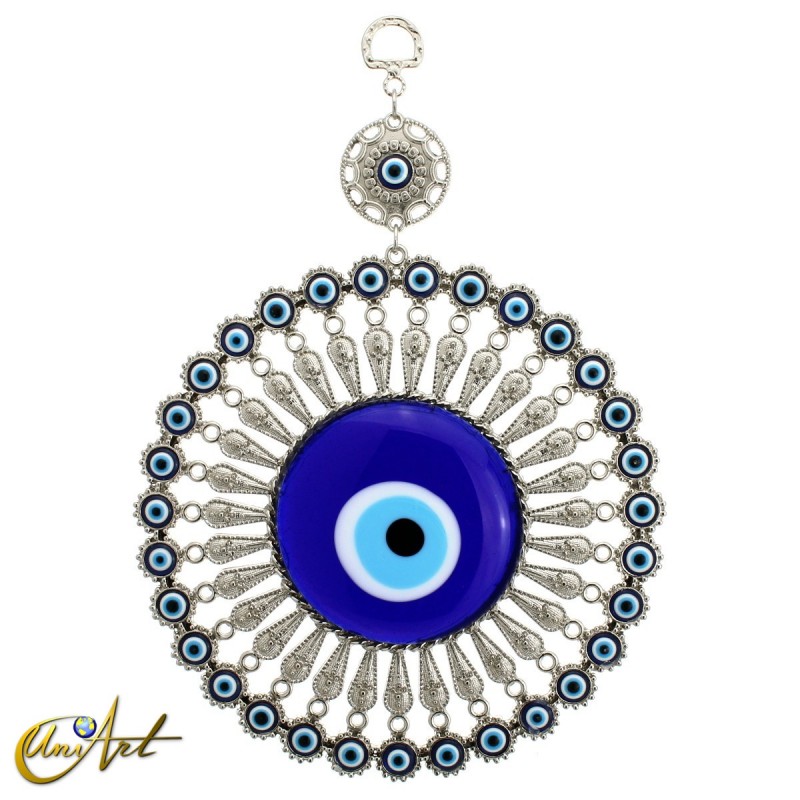 Metal amulet with the Turkish evil eye model 1