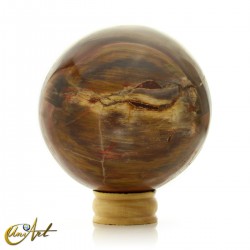 Esfera de Xilópalo, madera fósil - 10,5 cm