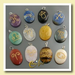 Stones of the Horoscope (engraved pendants with the zodiacal signs)