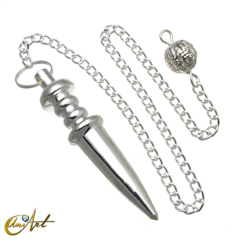 Metal pointer pendulum - silver color