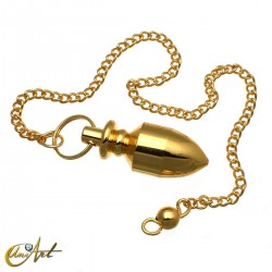 Metallic pendulum - bullet, brass color
