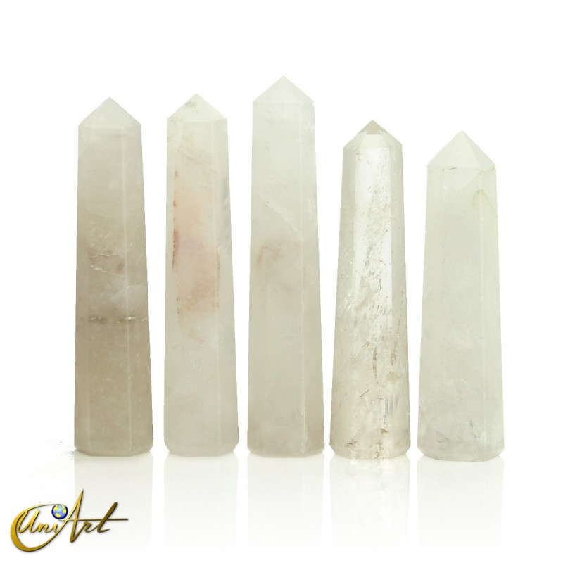 Crystal quartz points - India