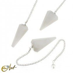 Quartz pendulum (India) - white quartz
