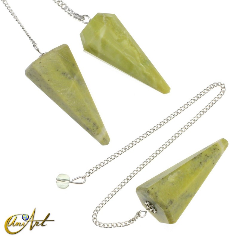 Péndulo de jaspe limón