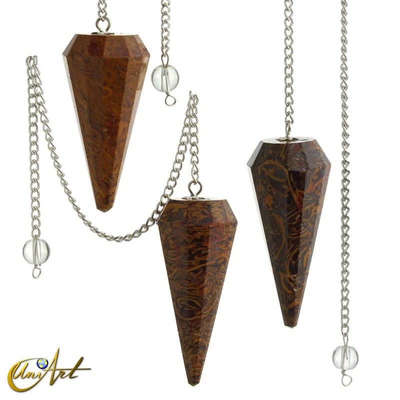 Coquina jasper pendulum