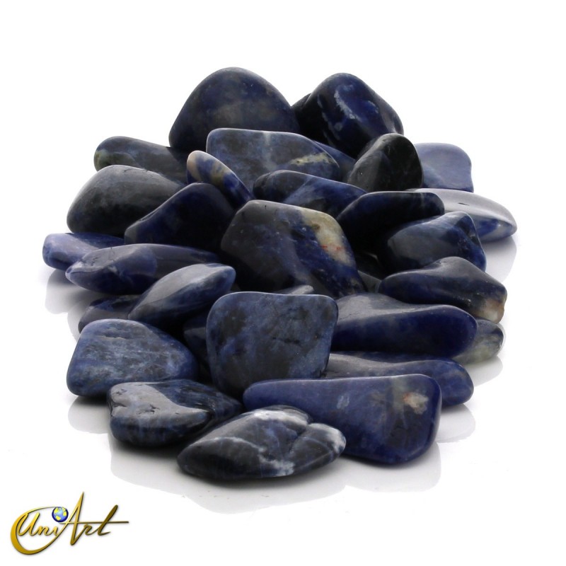 Sodalite tumbled stones in packet of 200 grs